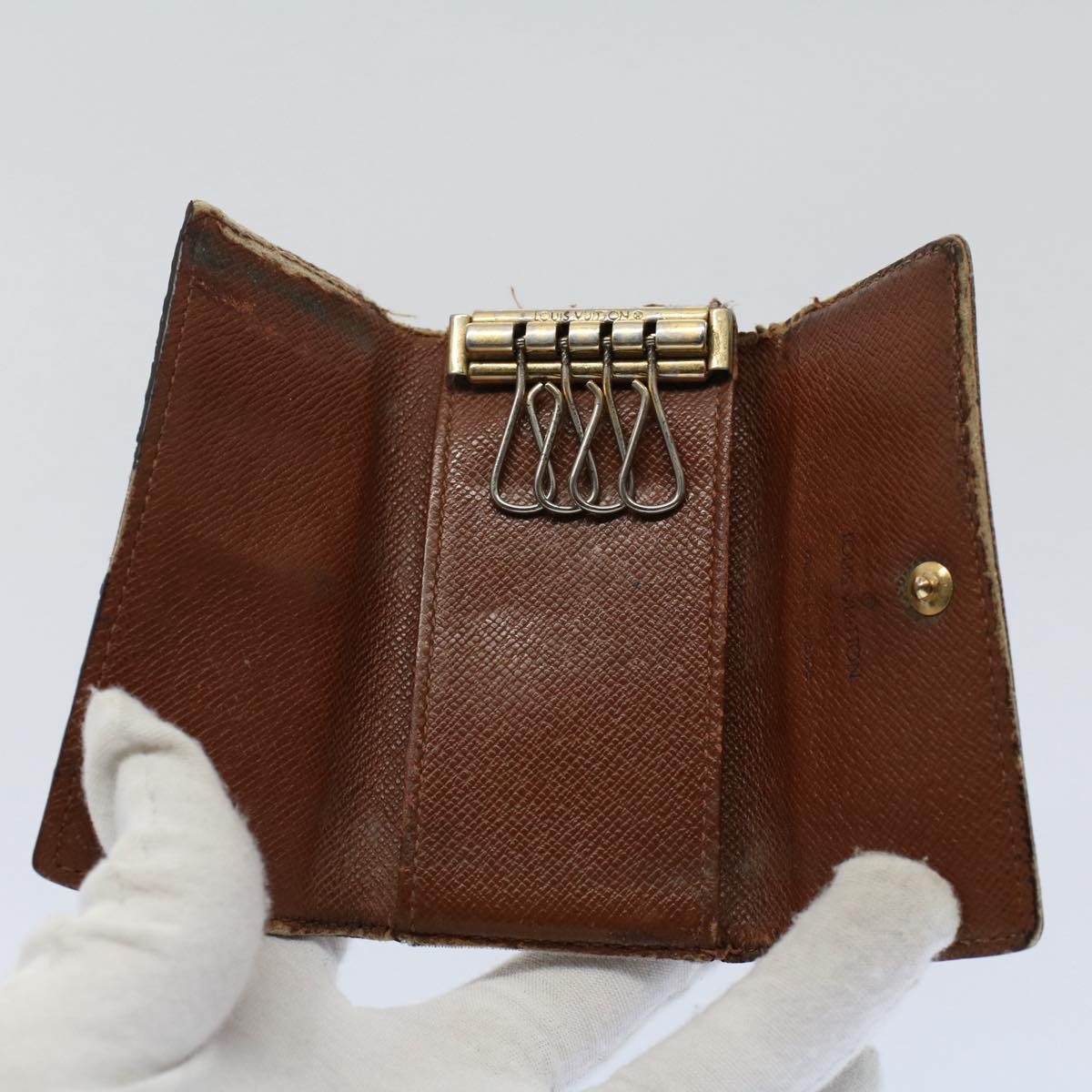 LOUIS VUITTON Monogram Clutch Bag Key Case 4Set LV bs8417