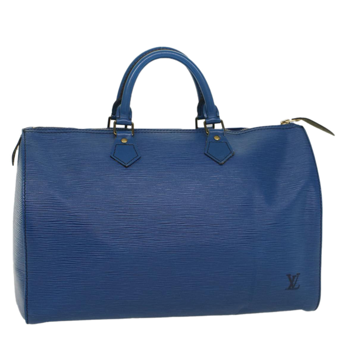 LOUIS VUITTON Epi Speedy 35 Hand Bag Toledo Blue M42995 LV bs8442