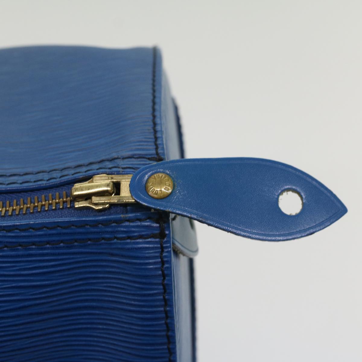 LOUIS VUITTON Epi Speedy 35 Hand Bag Toledo Blue M42995 LV bs8442