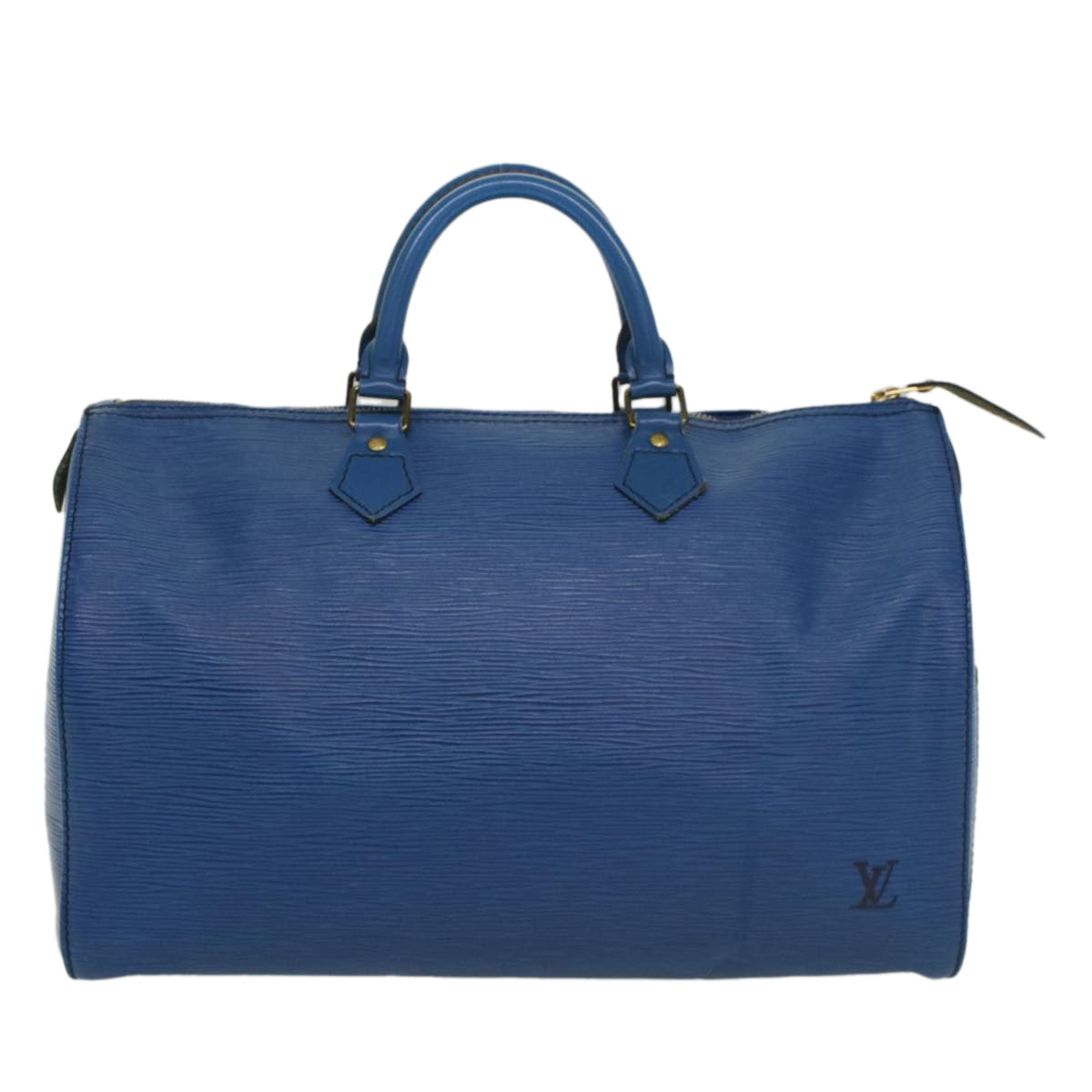 LOUIS VUITTON Epi Speedy 35 Hand Bag Toledo Blue M42995 LV bs8442
