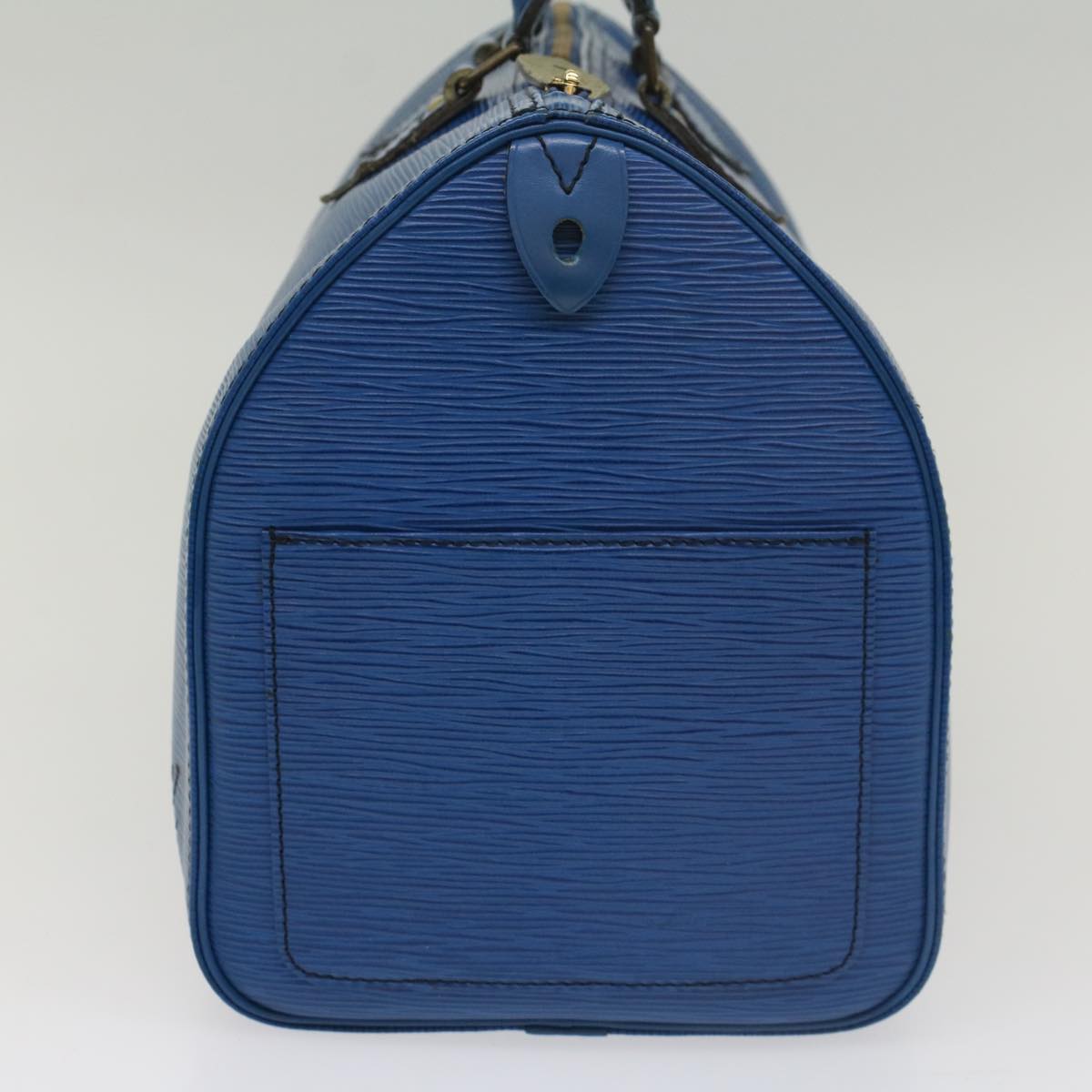 LOUIS VUITTON Epi Speedy 35 Hand Bag Toledo Blue M42995 LV bs8442