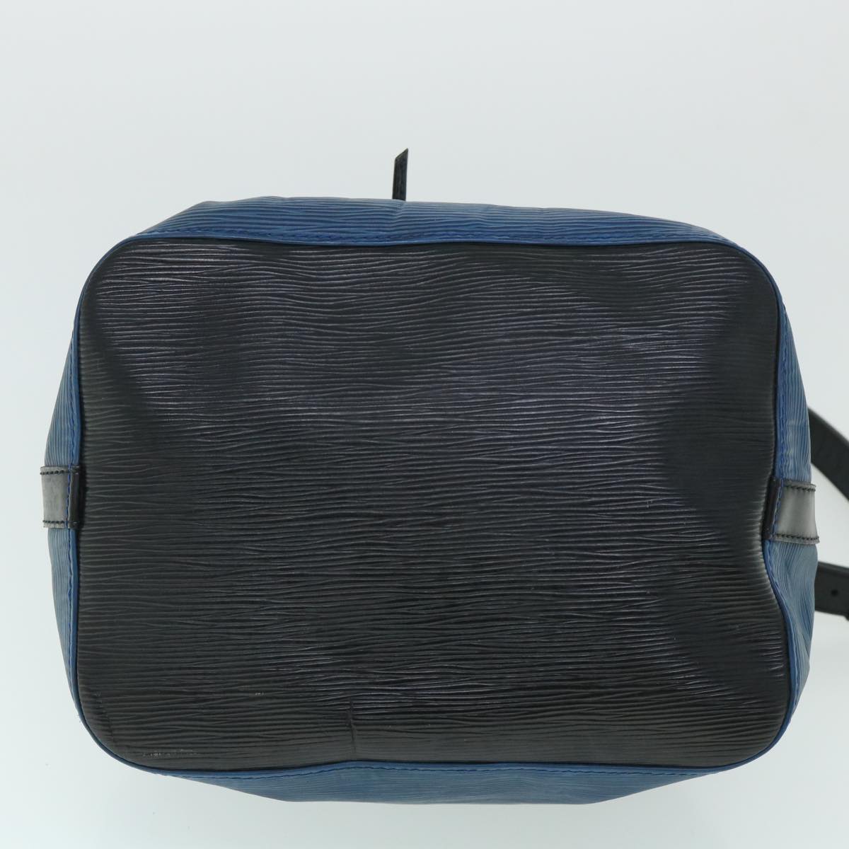 LOUIS VUITTON Epi Petit Noe Shoulder Bag Bicolor Black Blue M44152 bs8444