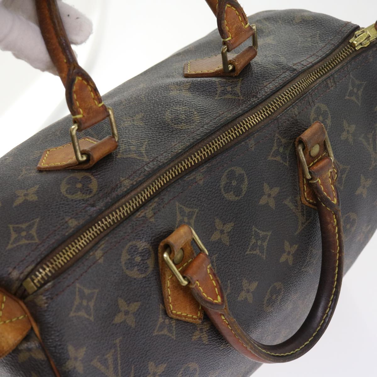 LOUIS VUITTON Monogram Speedy 30 Hand Bag M41526 LV bs8459
