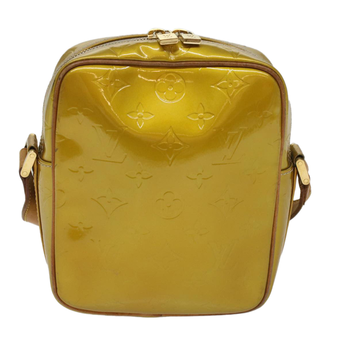 LOUIS VUITTON Monogram Vernis Wooster Shoulder Bag Gris M91036 LV bs8464