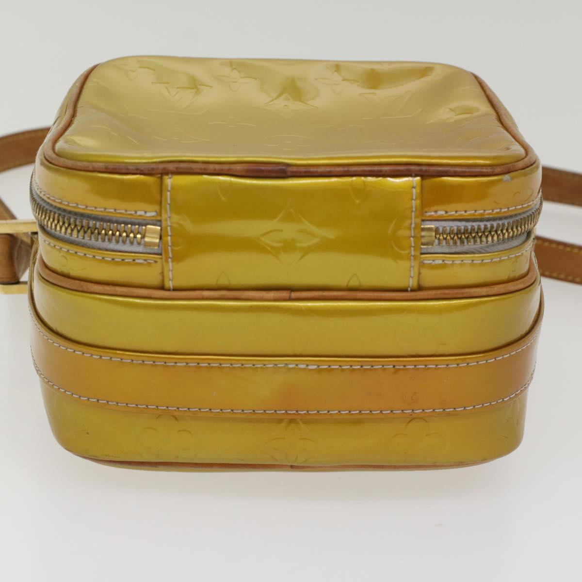 LOUIS VUITTON Monogram Vernis Wooster Shoulder Bag Gris M91036 LV bs8464