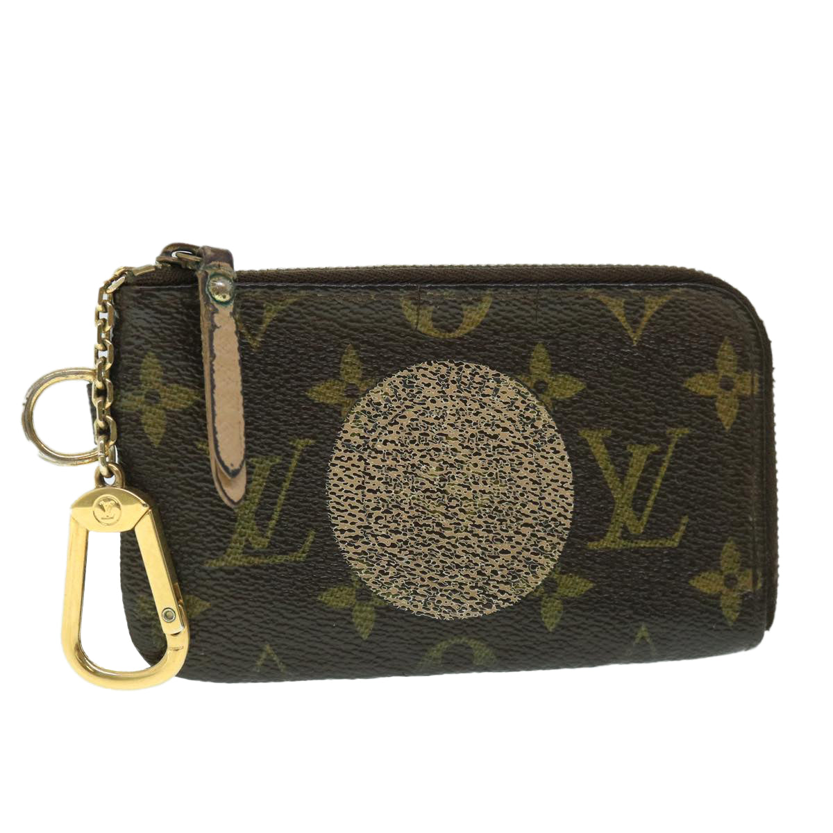 LOUIS VUITTON Monogram T&B Pochette Cles Coin Purse M58025 LV bs8466
