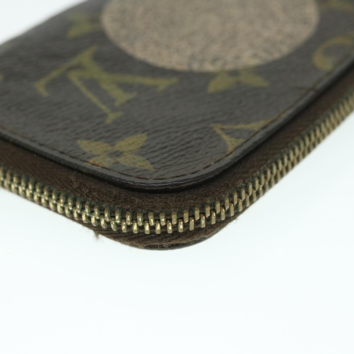 LOUIS VUITTON Monogram T&B Pochette Cles Coin Purse M58025 LV bs8466