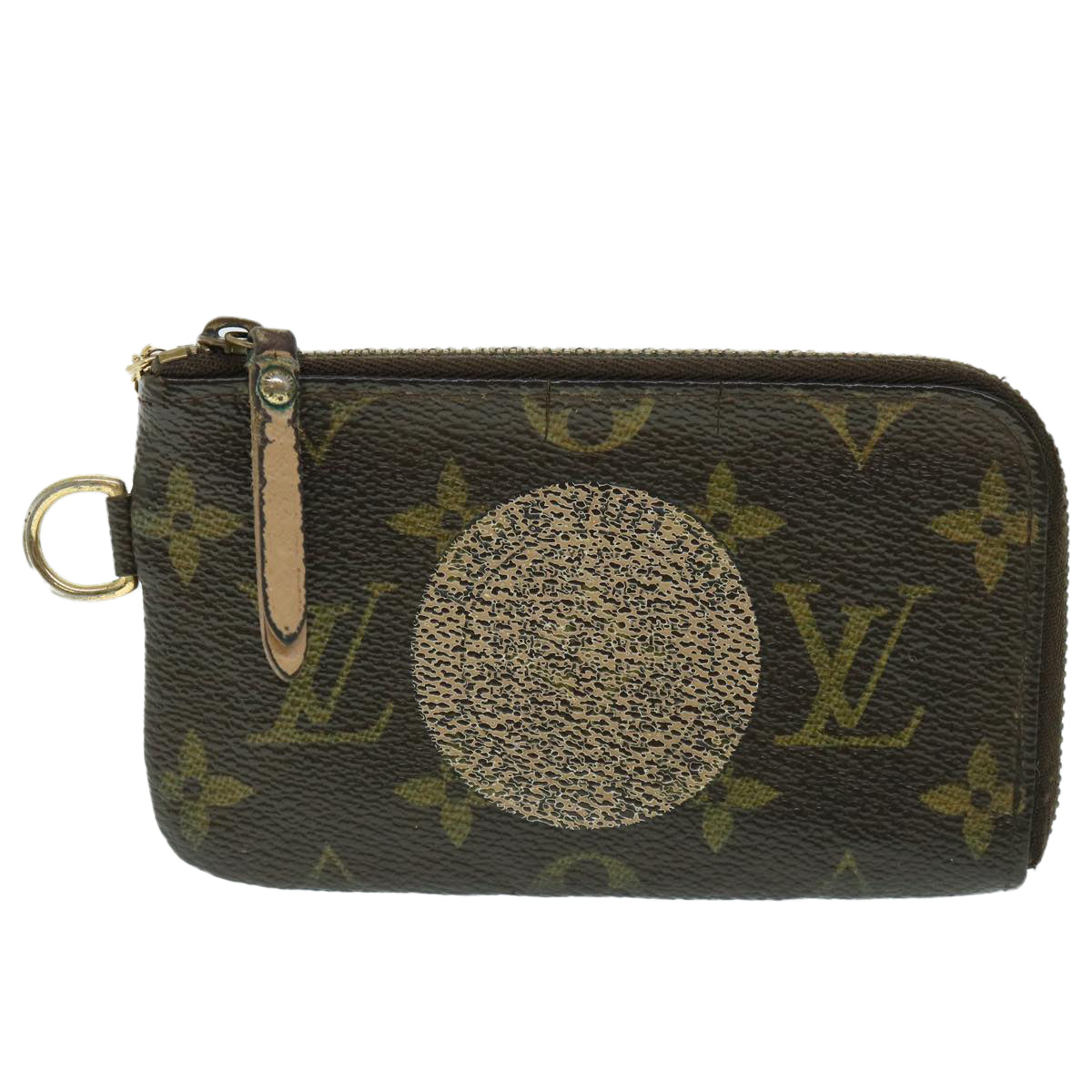LOUIS VUITTON Monogram T&B Pochette Cles Coin Purse M58025 LV bs8466
