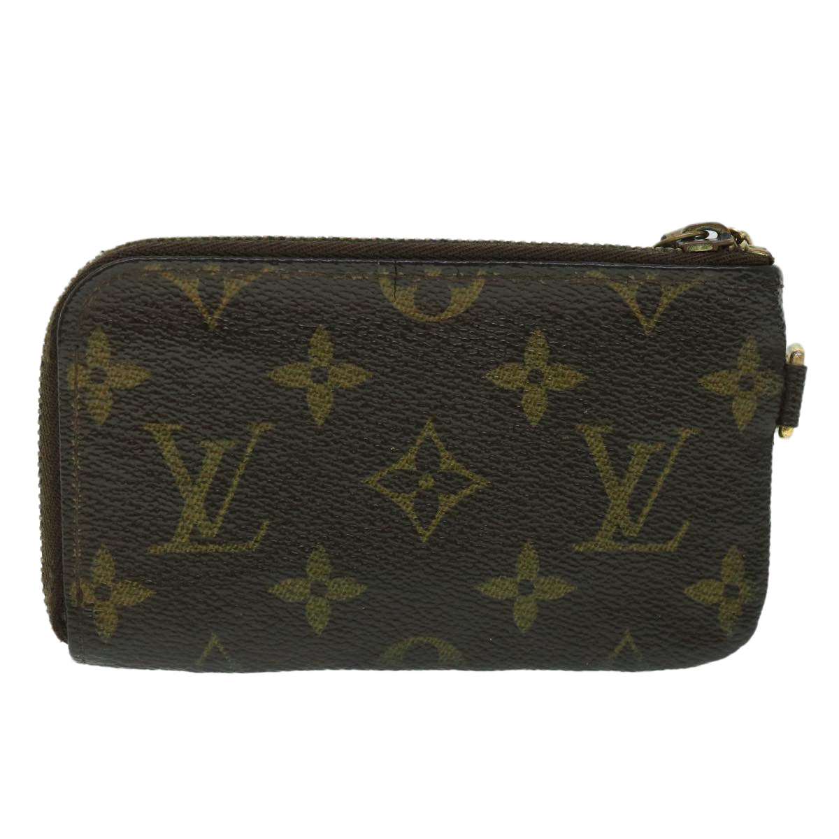 LOUIS VUITTON Monogram T&B Pochette Cles Coin Purse M58025 LV bs8466