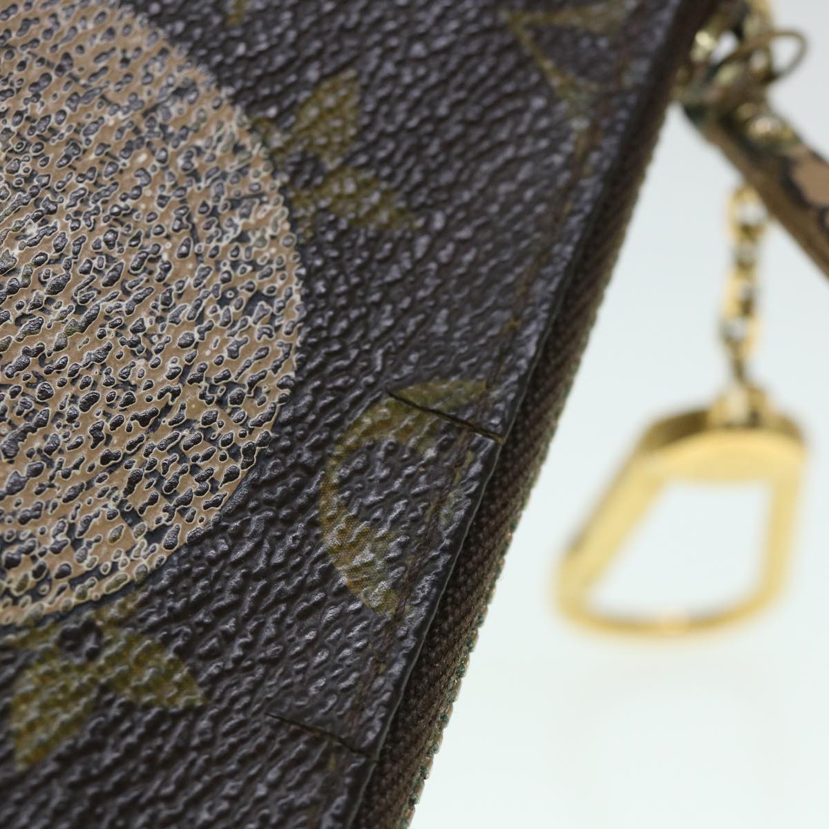 LOUIS VUITTON Monogram T&B Pochette Cles Coin Purse M58025 LV bs8466