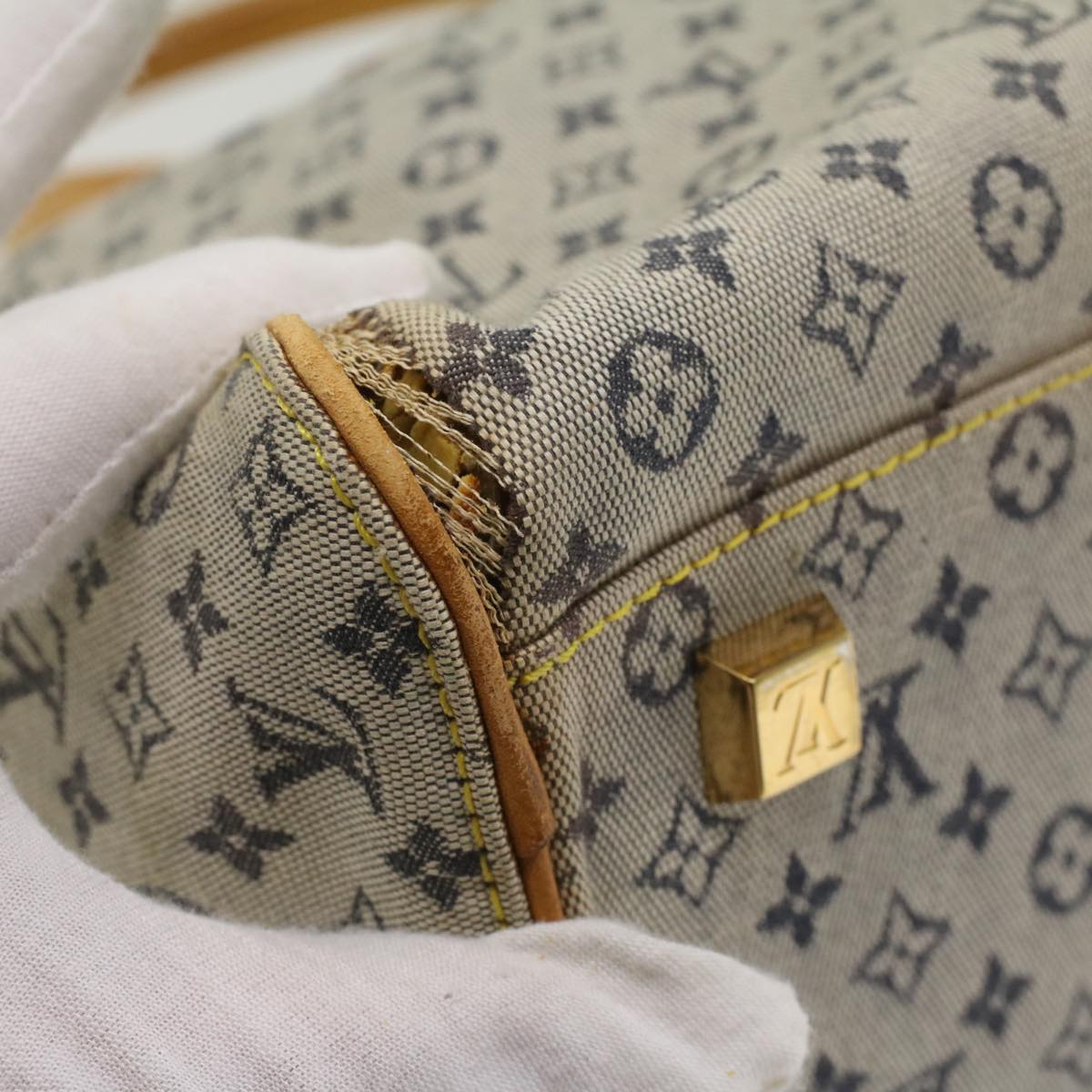 LOUIS VUITTON Monogram Mini Marie Hand Bag Blue M92003 LV bs8468