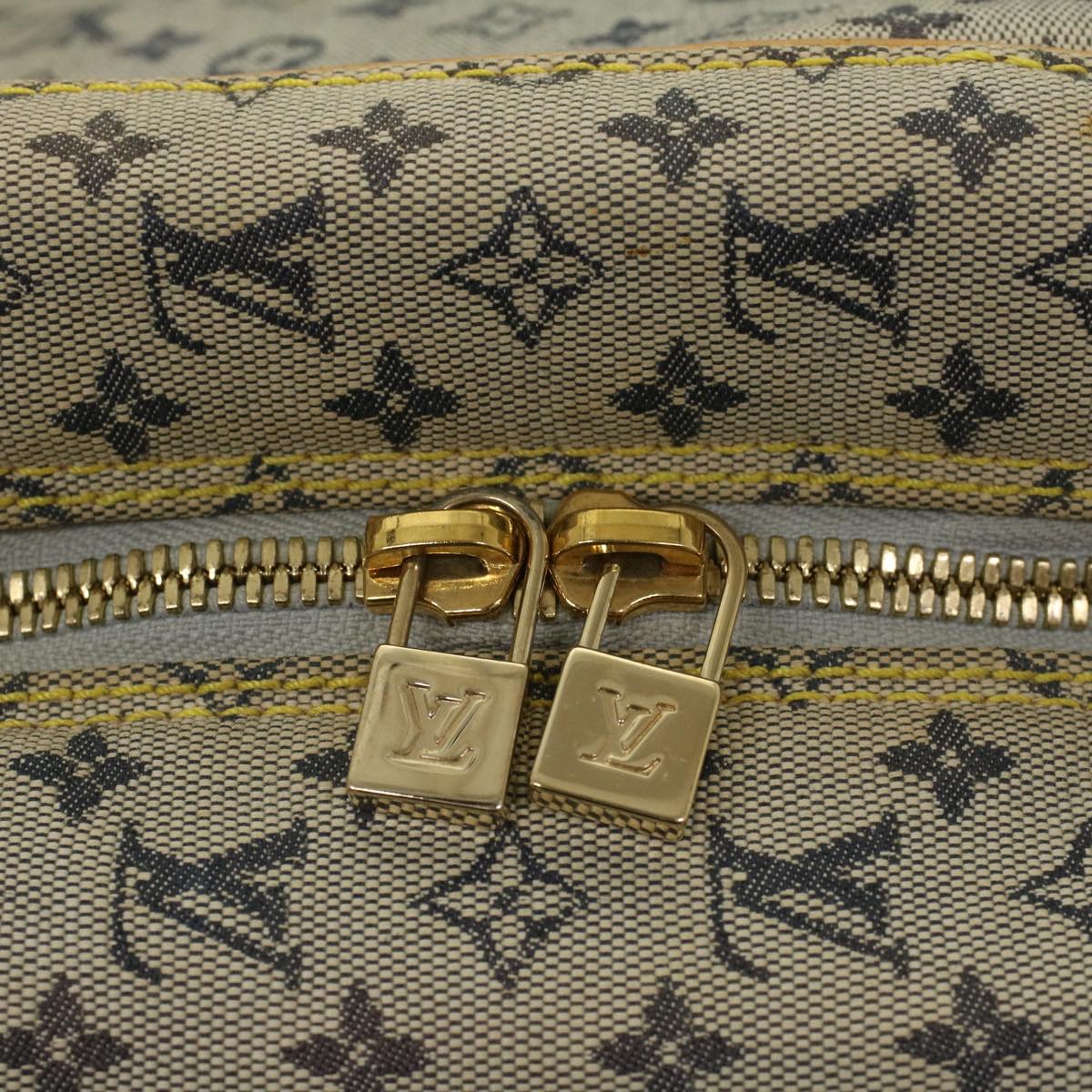 LOUIS VUITTON Monogram Mini Marie Hand Bag Blue M92003 LV bs8468