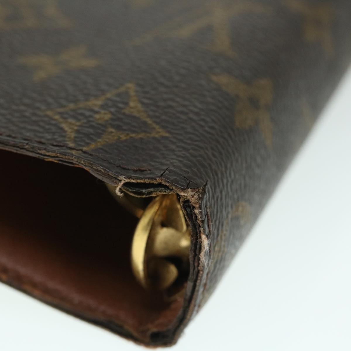 LOUIS VUITTON Monogram Agenda MM Day Planner Cover R20105 LV bs8474