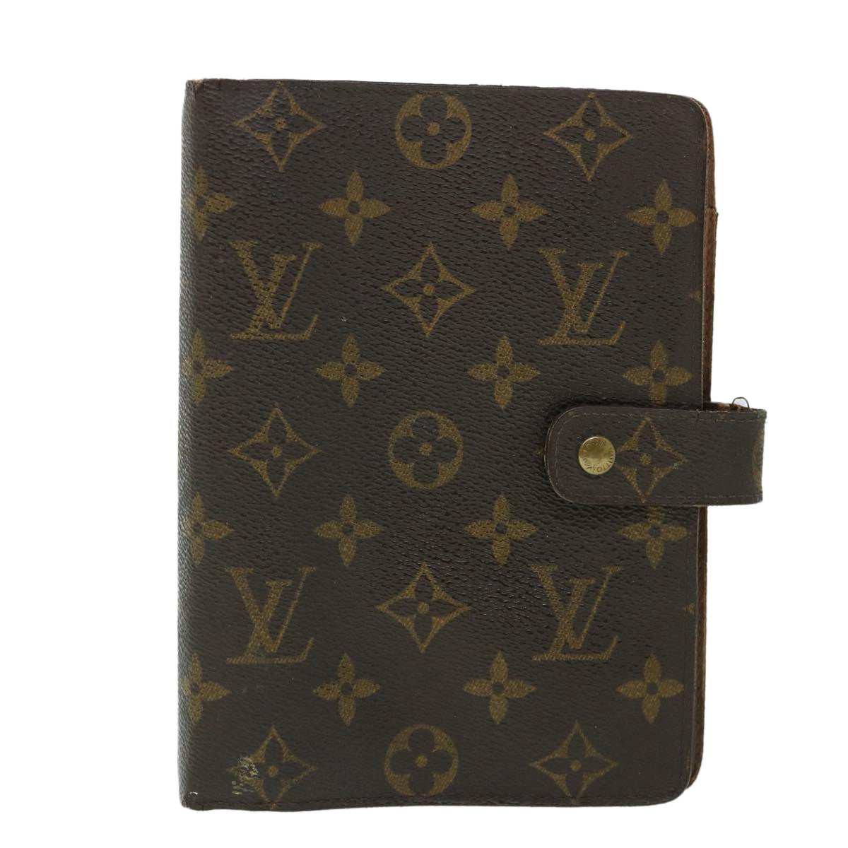 LOUIS VUITTON Monogram Agenda MM Day Planner Cover R20105 LV bs8474