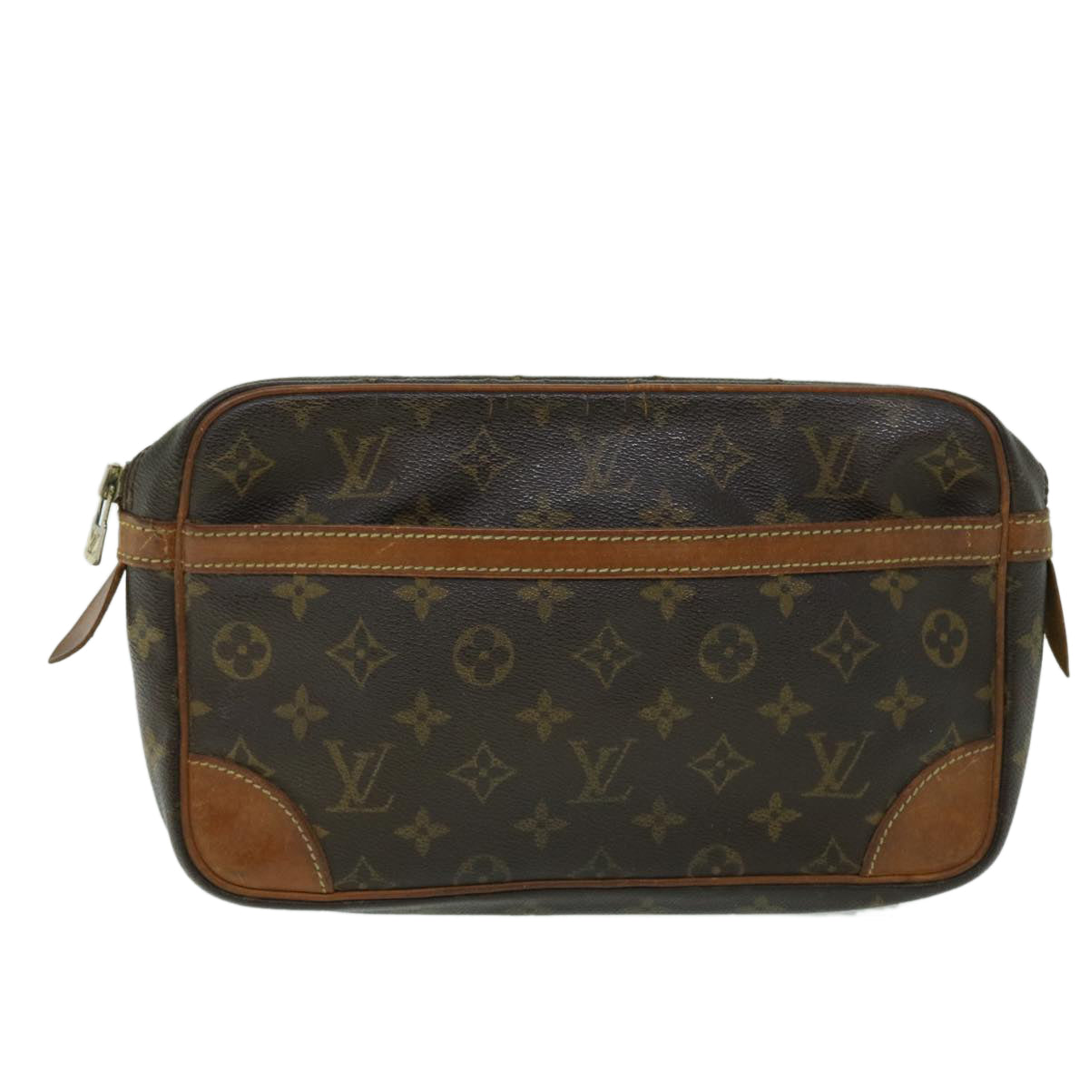 LOUIS VUITTON Monogram Compiegne 28 Clutch Bag M51845 LV bs8478
