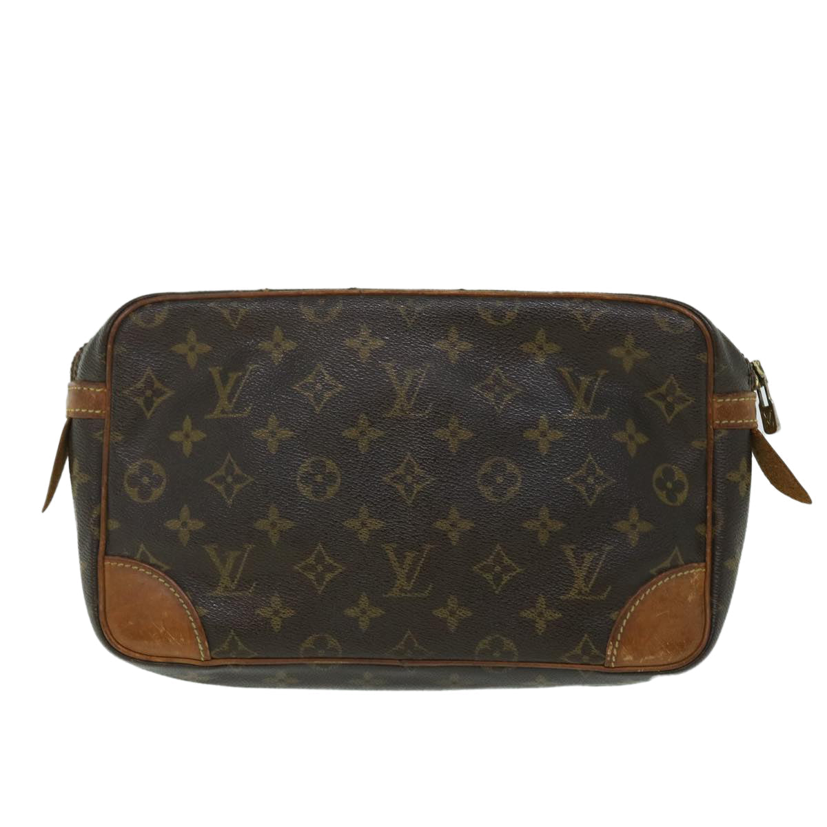 LOUIS VUITTON Monogram Compiegne 28 Clutch Bag M51845 LV bs8478
