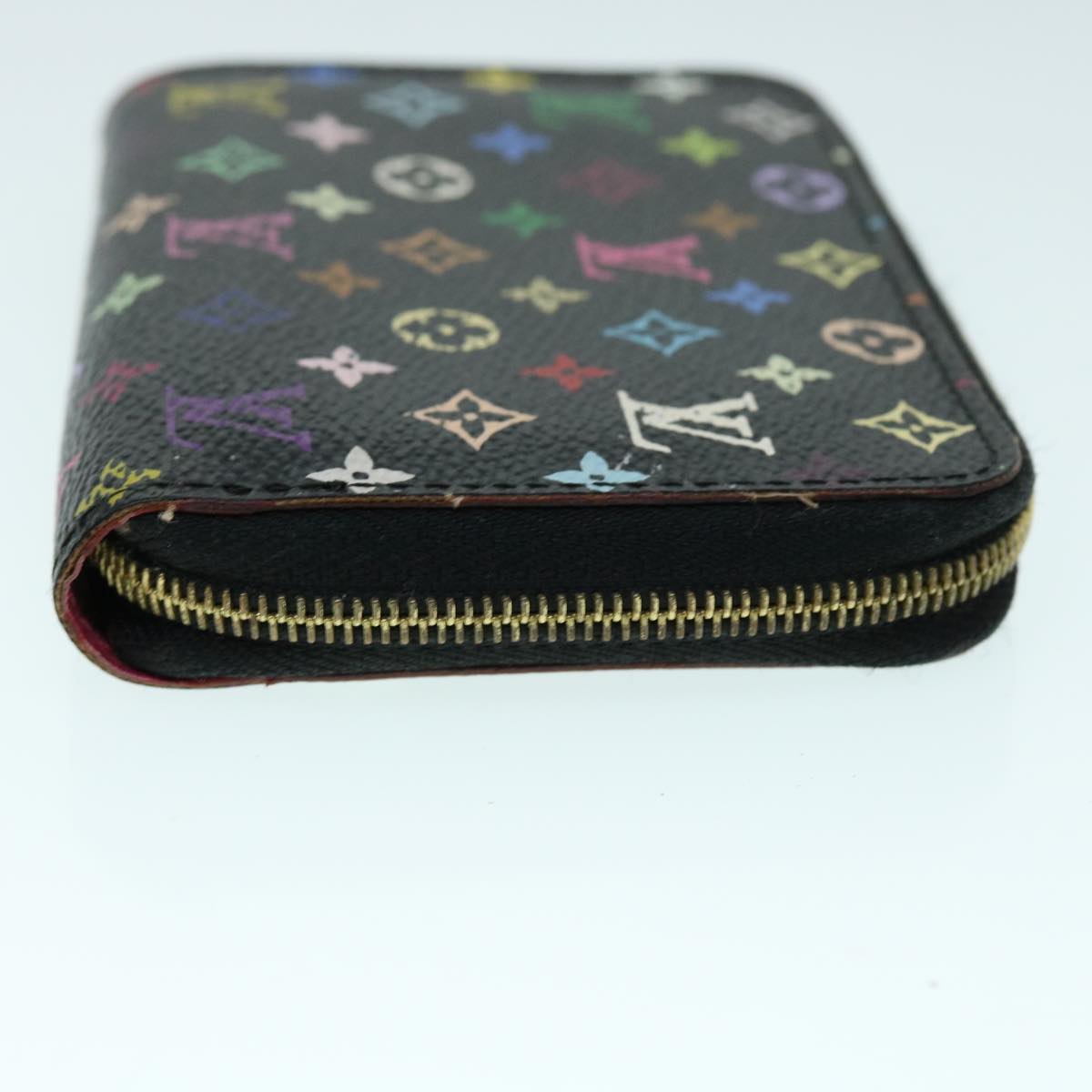 LOUIS VUITTON Monogram Multicolor Zippy Coin Purse  Black M93740 LV bs8501