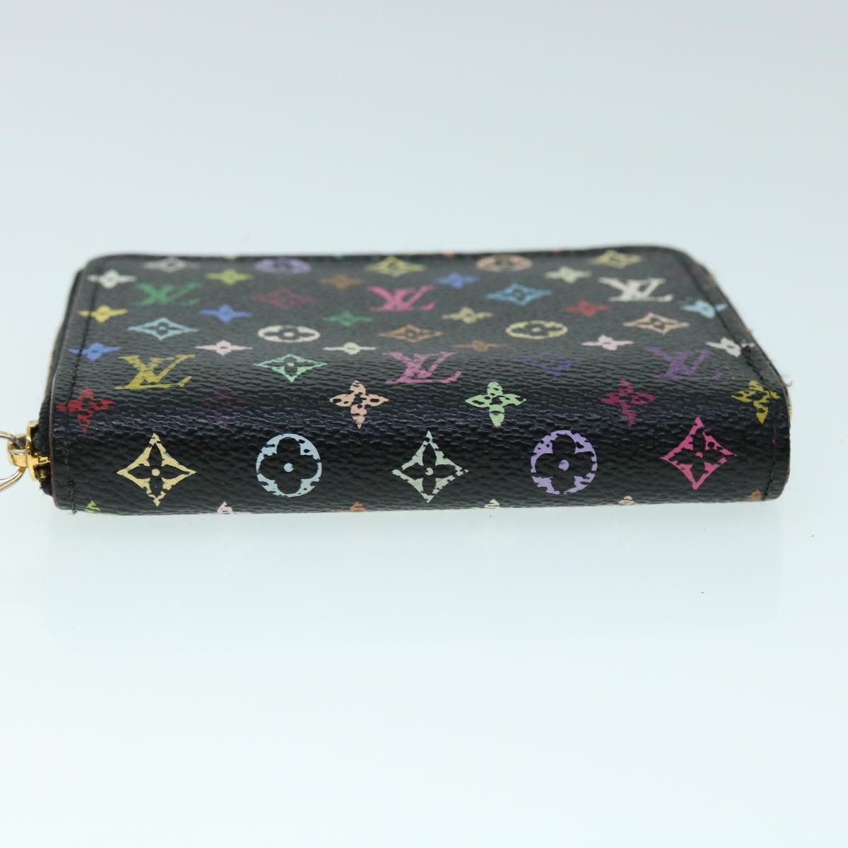 LOUIS VUITTON Monogram Multicolor Zippy Coin Purse  Black M93740 LV bs8501