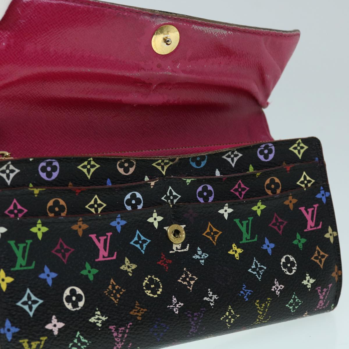 LOUIS VUITTON Monogram Multicolor PortefeuilleSarah Wallet M93747 LV bs8503