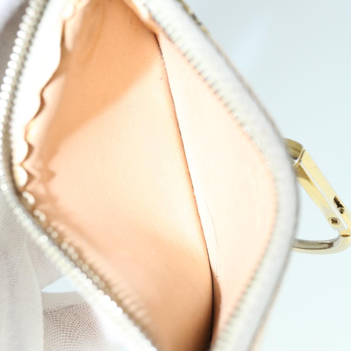 LOUIS VUITTON Monogram Multicolor Pochette Cles Purse White M92655 bs8505