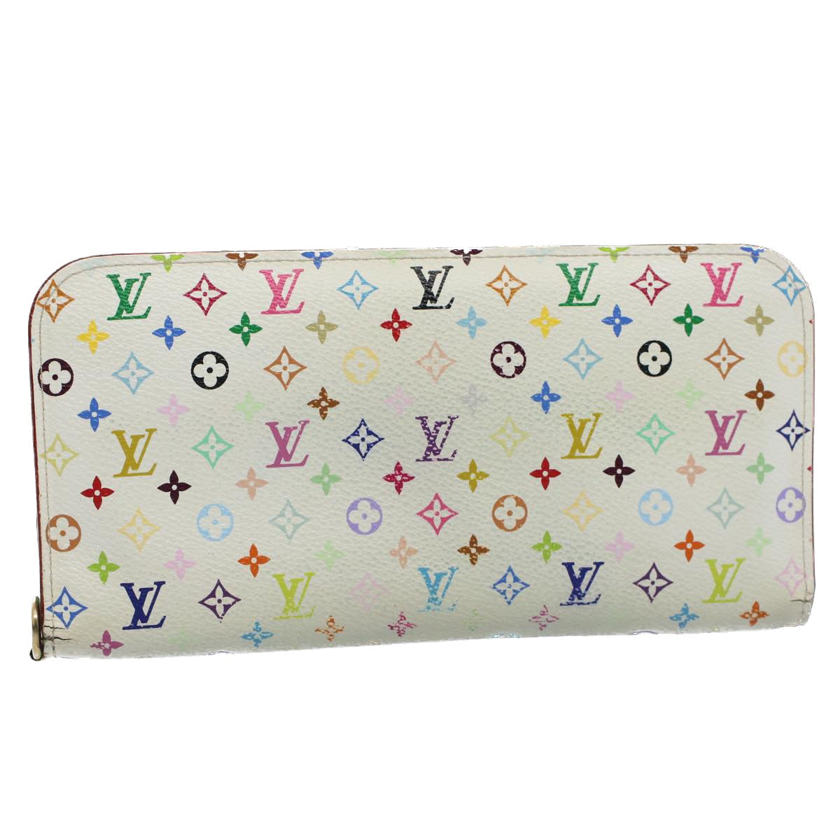 LOUIS VUITTON Multicolor Portefeuille Insolite Wallet White M93753 bs8509