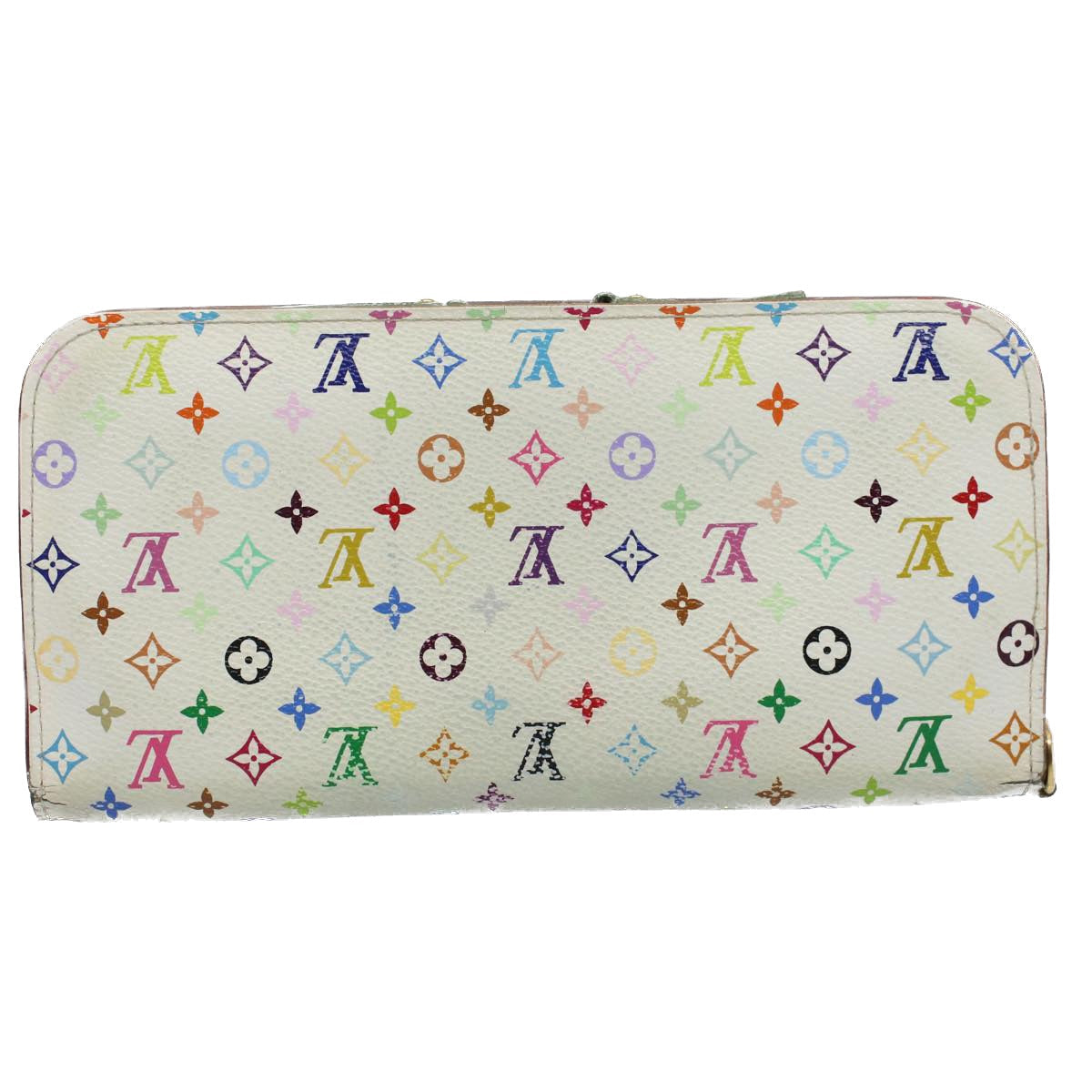 LOUIS VUITTON Multicolor Portefeuille Insolite Wallet White M93753 bs8509