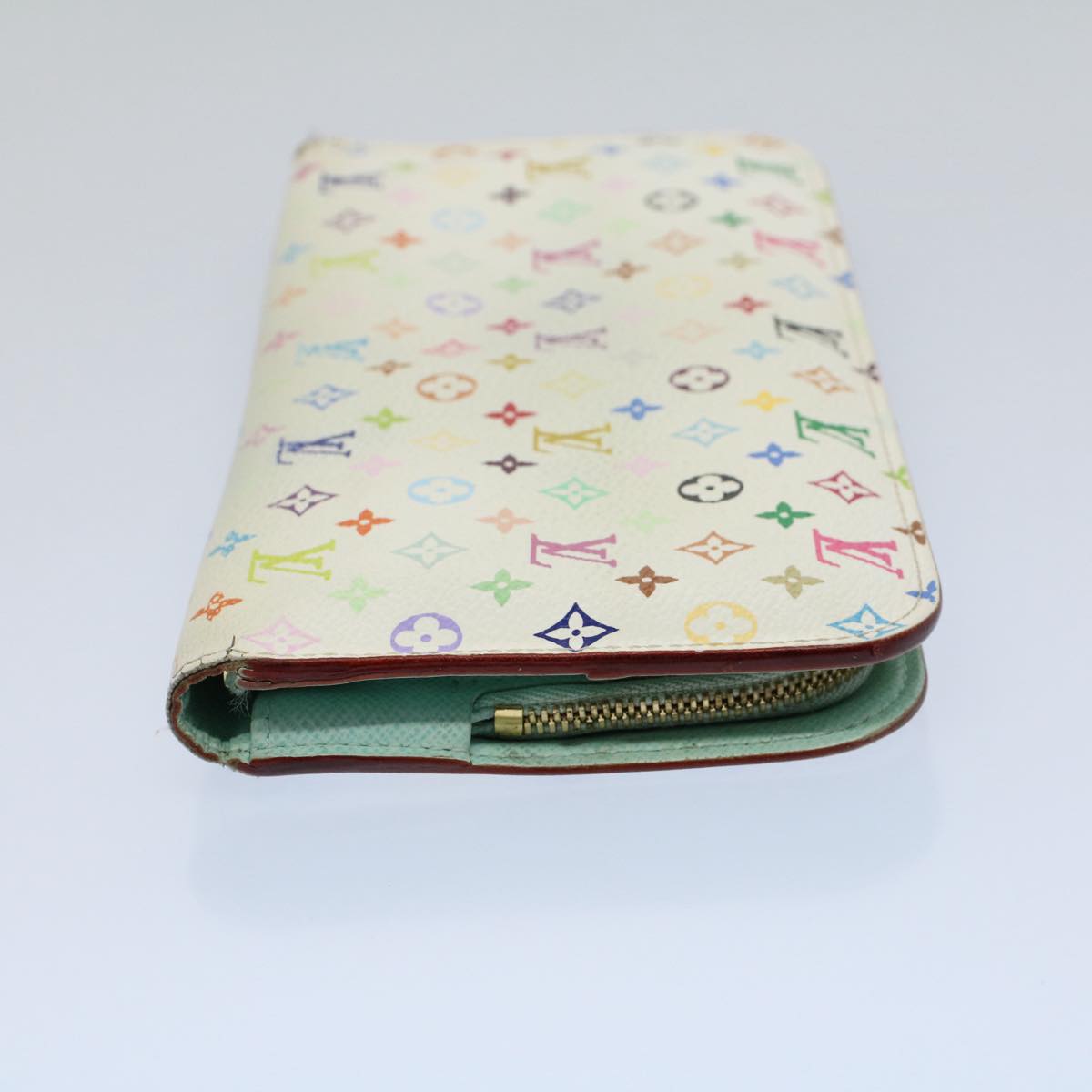 LOUIS VUITTON Multicolor Portefeuille Insolite Wallet White M93753 bs8509