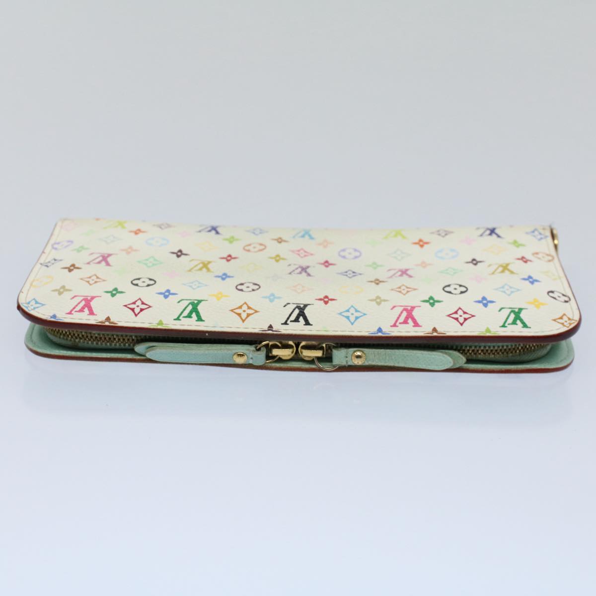 LOUIS VUITTON Multicolor Portefeuille Insolite Wallet White M93753 bs8509