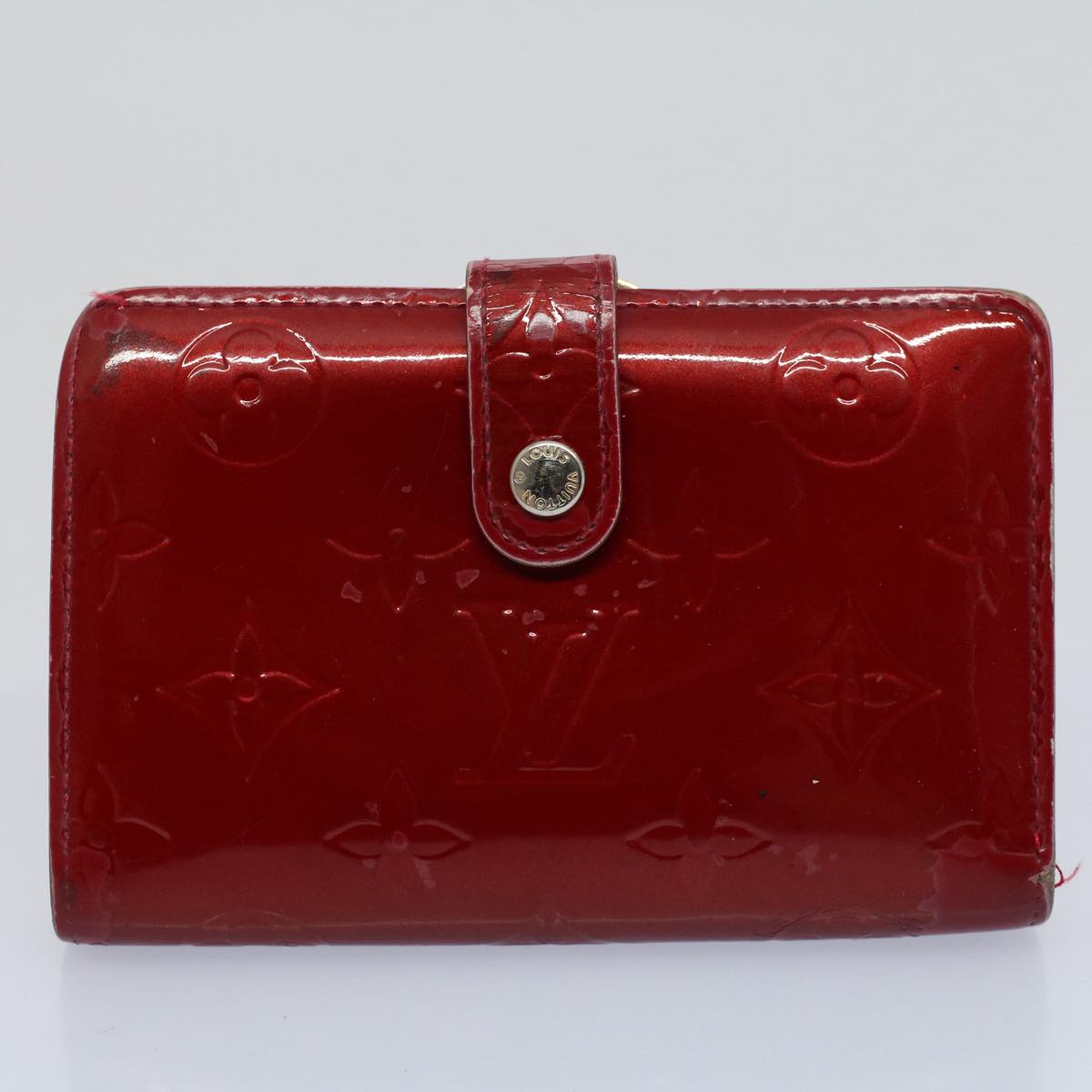 LOUIS VUITTON Monogram Vernis Key Case Wallet 5Set Beige Red LV bs8513