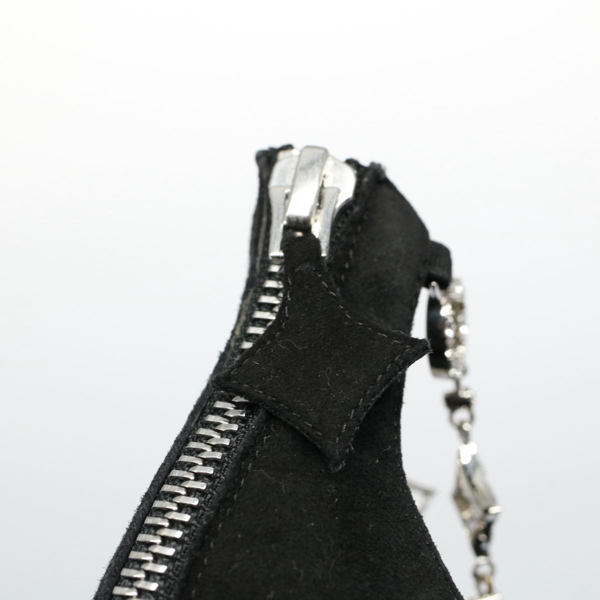 LOUIS VUITTON High Heels Suede 35 Black NL0198 LV bs8517