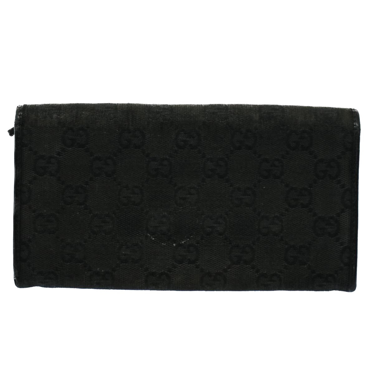 Luxury Gucci GG Canvas Web Sherry Line Wallet Leather Canvas 6Set Black  bs8523