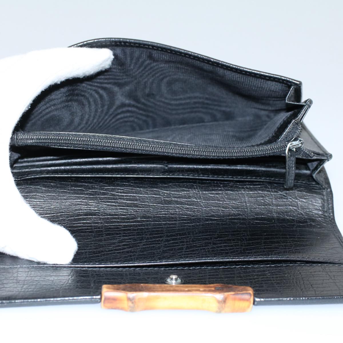 Luxury Gucci GG Canvas Web Sherry Line Wallet Leather Canvas 6Set Black  bs8523