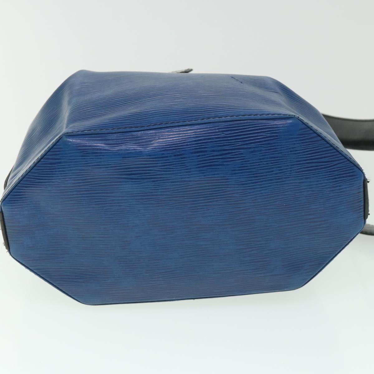 LOUIS VUITTON Epi Sac Depaule PM Shoulder Bag Blue Black LV bs8528