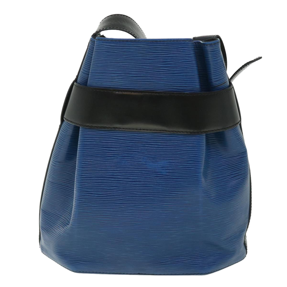 LOUIS VUITTON Epi Sac Depaule PM Shoulder Bag Blue Black LV bs8528