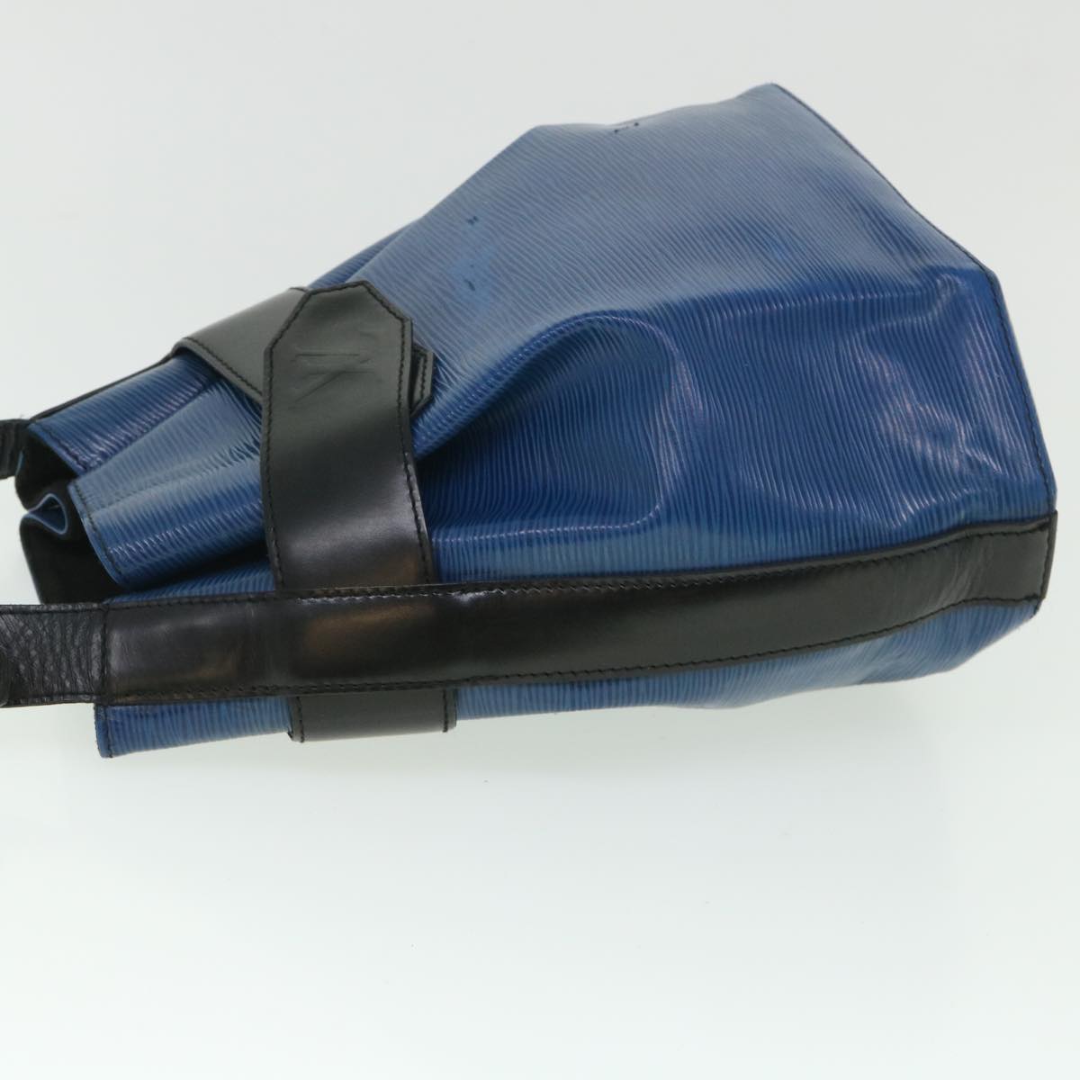 LOUIS VUITTON Epi Sac Depaule PM Shoulder Bag Blue Black LV bs8528