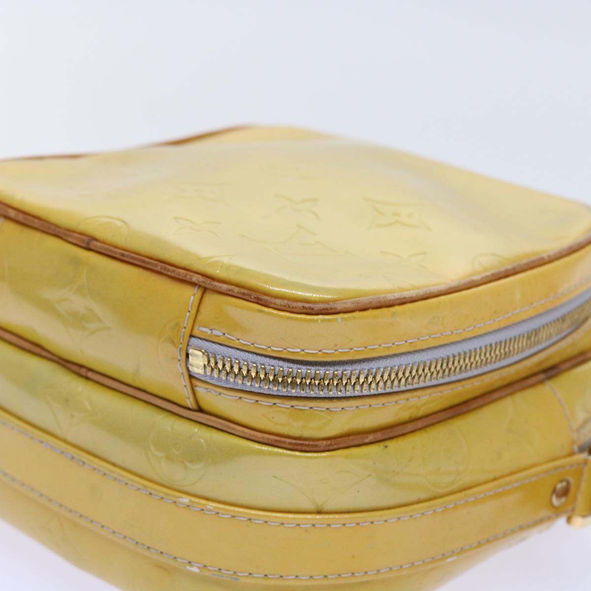 LOUIS VUITTON Monogram Vernis Wooster Shoulder Bag Gris M91036 LV bs8529