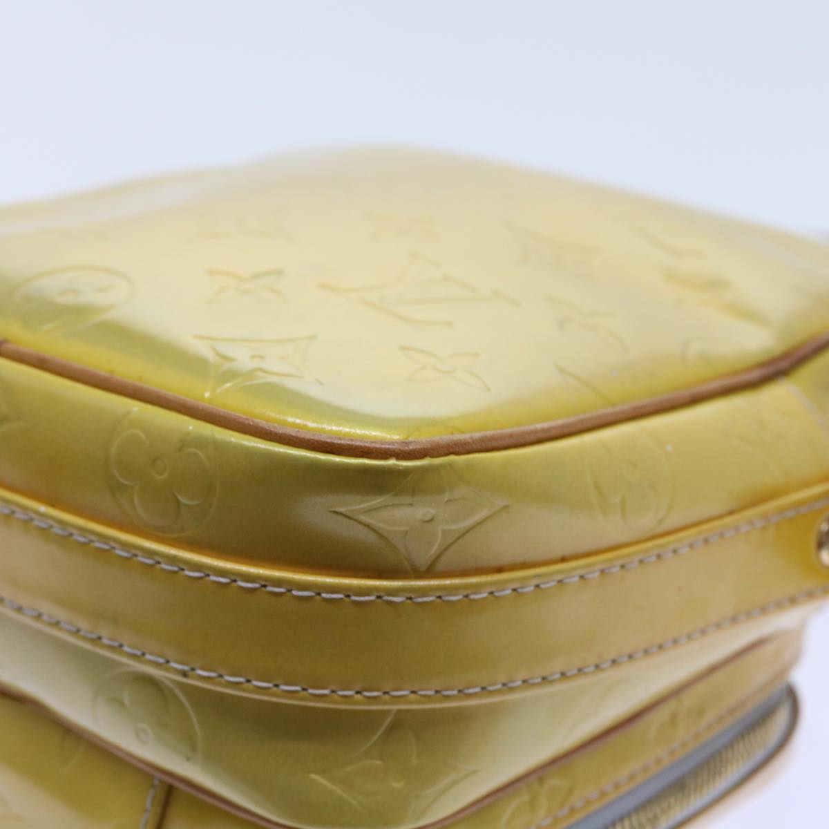 LOUIS VUITTON Monogram Vernis Wooster Shoulder Bag Gris M91036 LV bs8529