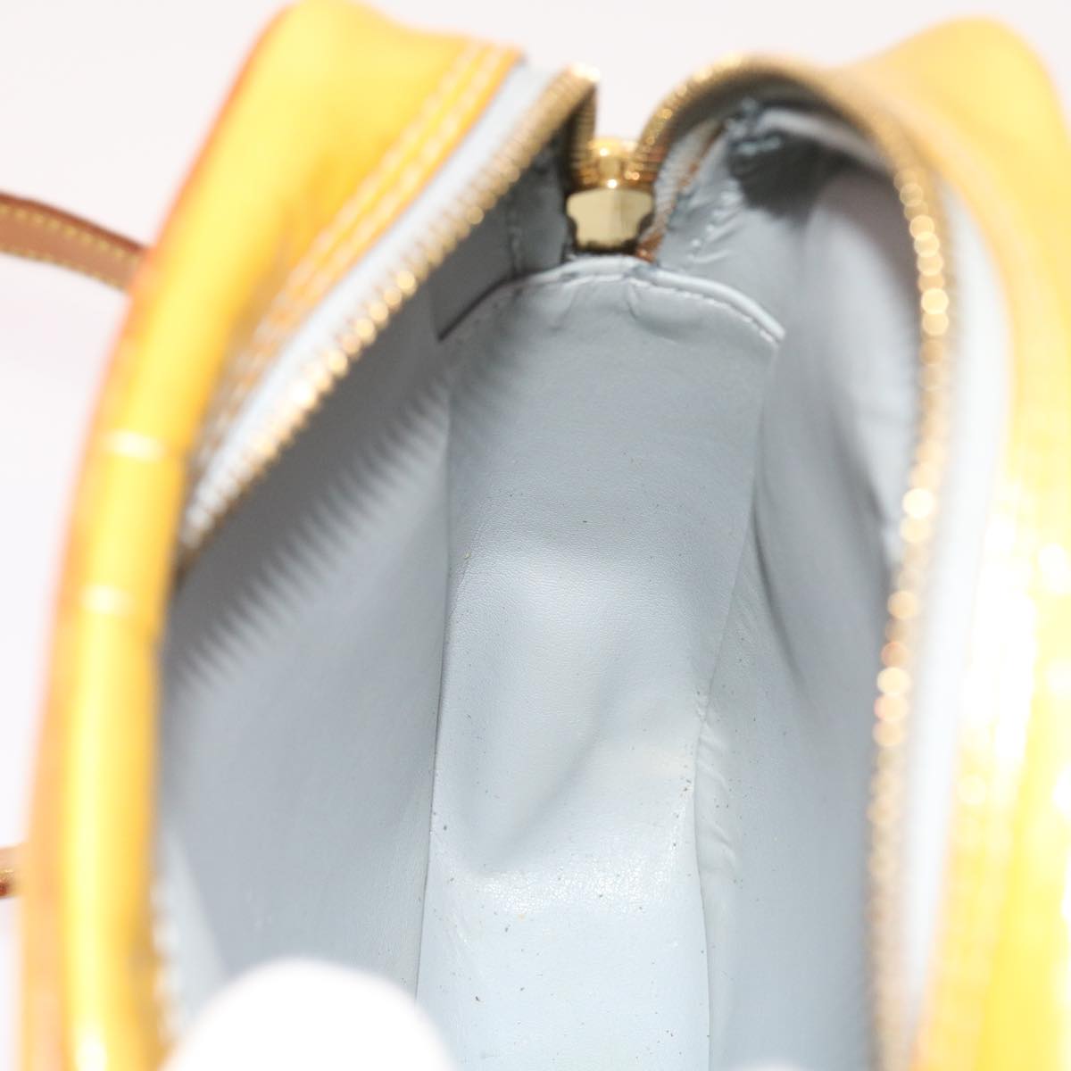LOUIS VUITTON Monogram Vernis Wooster Shoulder Bag Gris M91036 LV bs8529