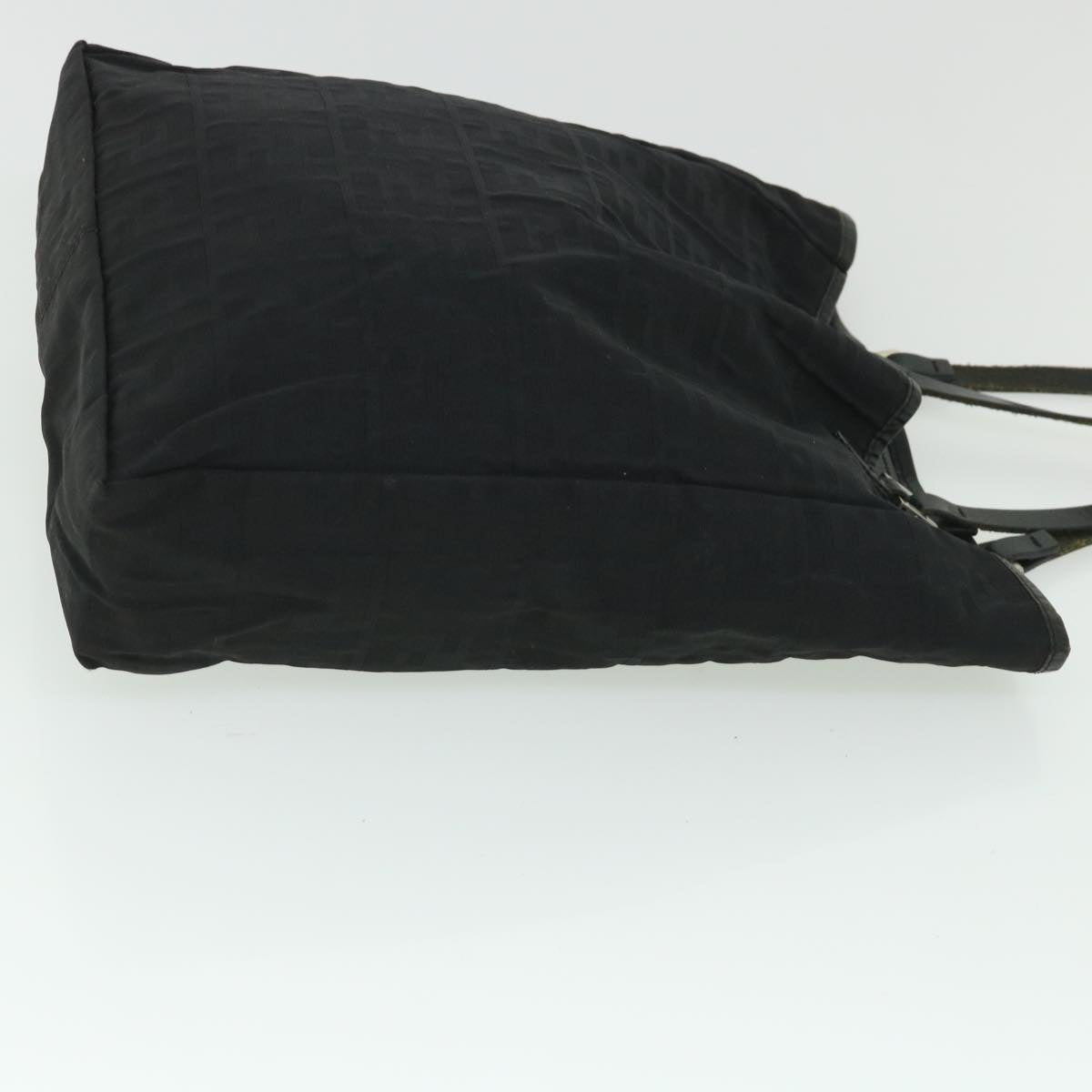 Luxury FendiZucca Canvas Tote Bag Blackbs8537