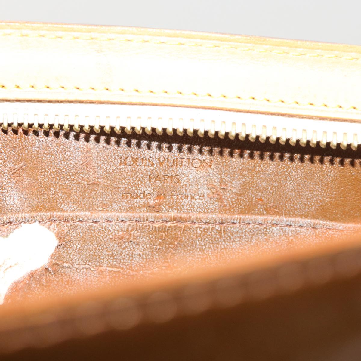 LOUIS VUITTON Monogram Vernis Mini Forsythe Hand Bag Bronze M91120 bs8575
