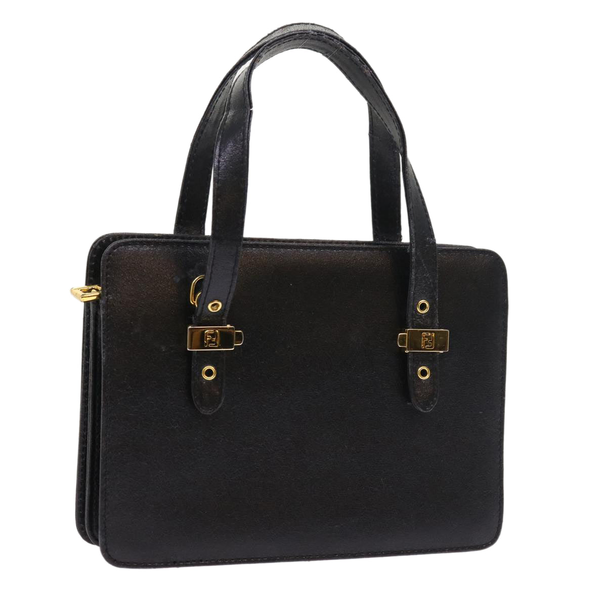 Luxury FendiShoulder Bag Leather Blackbs8613