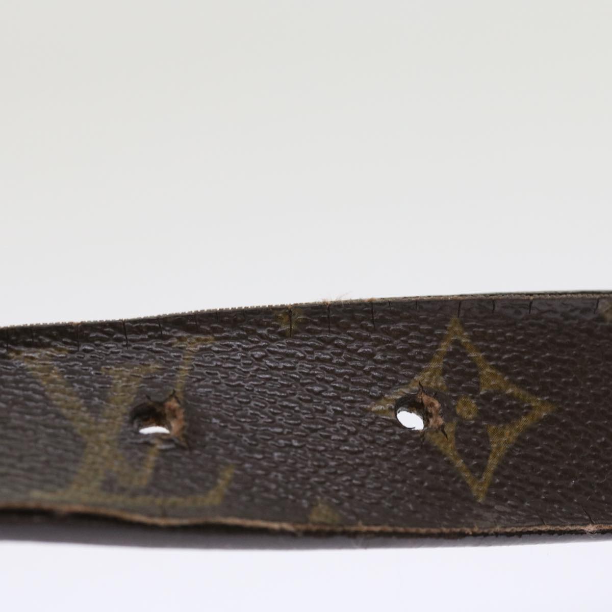 LOUIS VUITTON Monogram Ceinture Carre Belt 29.5""-34.3"" M6800 LV bs8625