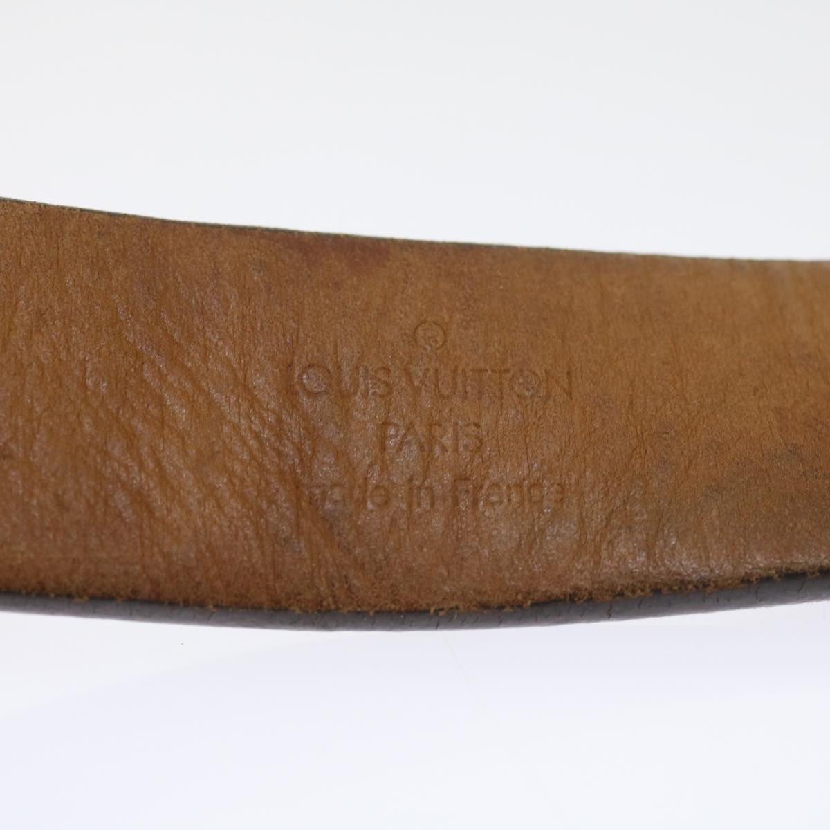 LOUIS VUITTON Monogram Ceinture Carre Belt 29.5""-34.3"" M6800 LV bs8625