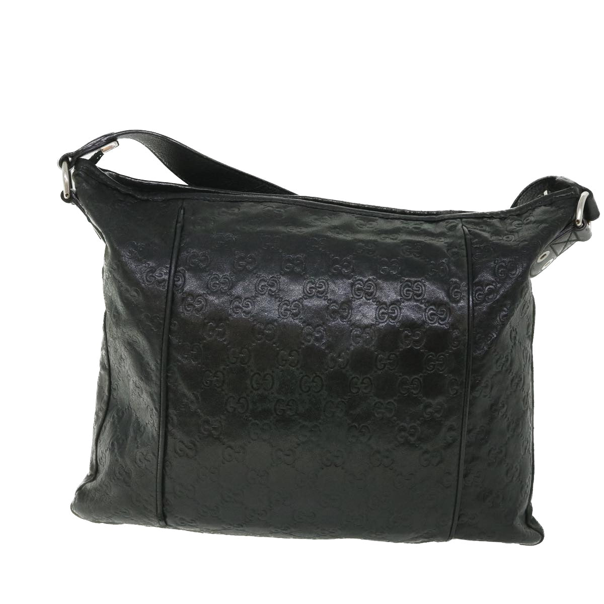 Luxury Gucci GG Canvas Guccissima Shoulder Bag Black 190279  bs8641