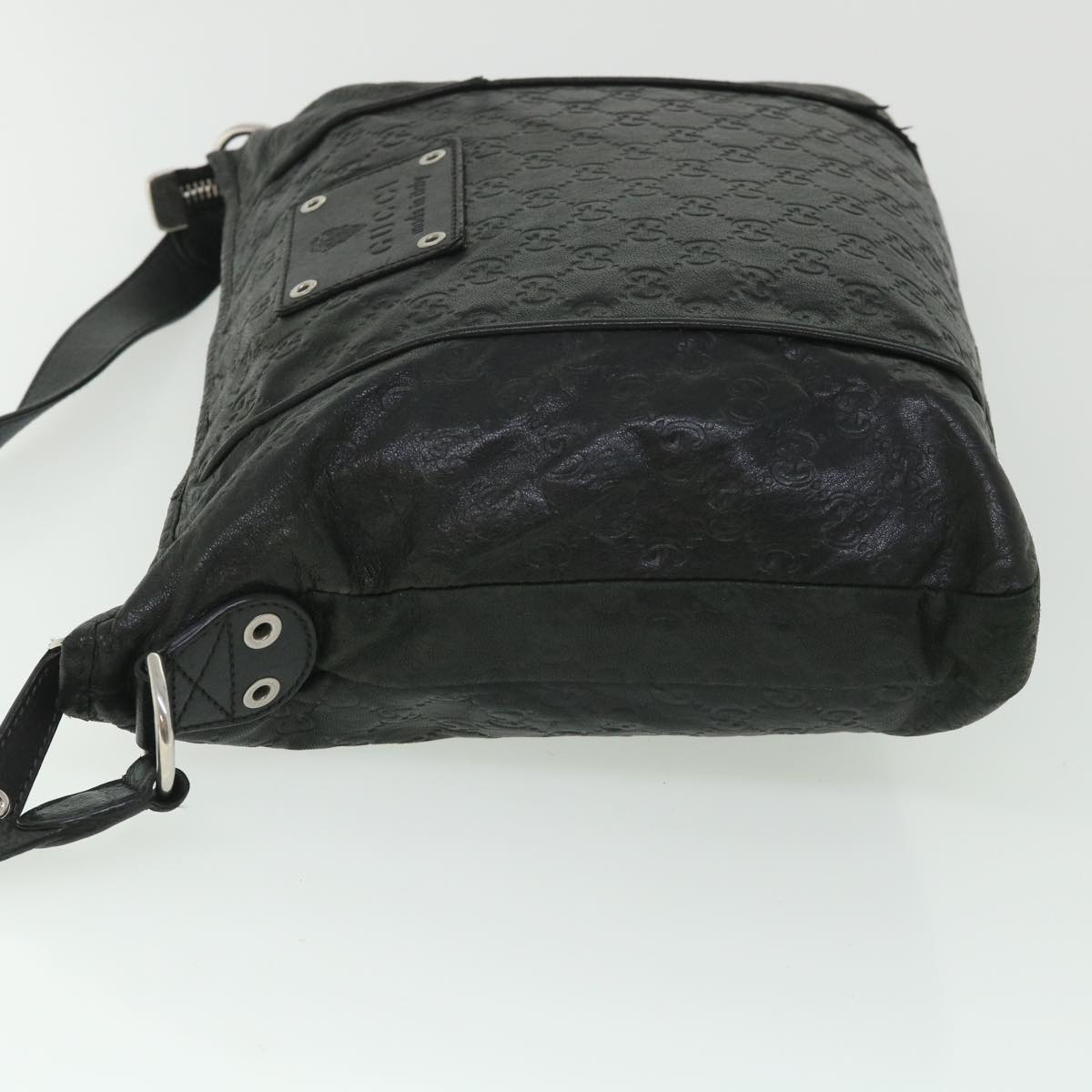 Luxury Gucci GG Canvas Guccissima Shoulder Bag Black 190279  bs8641