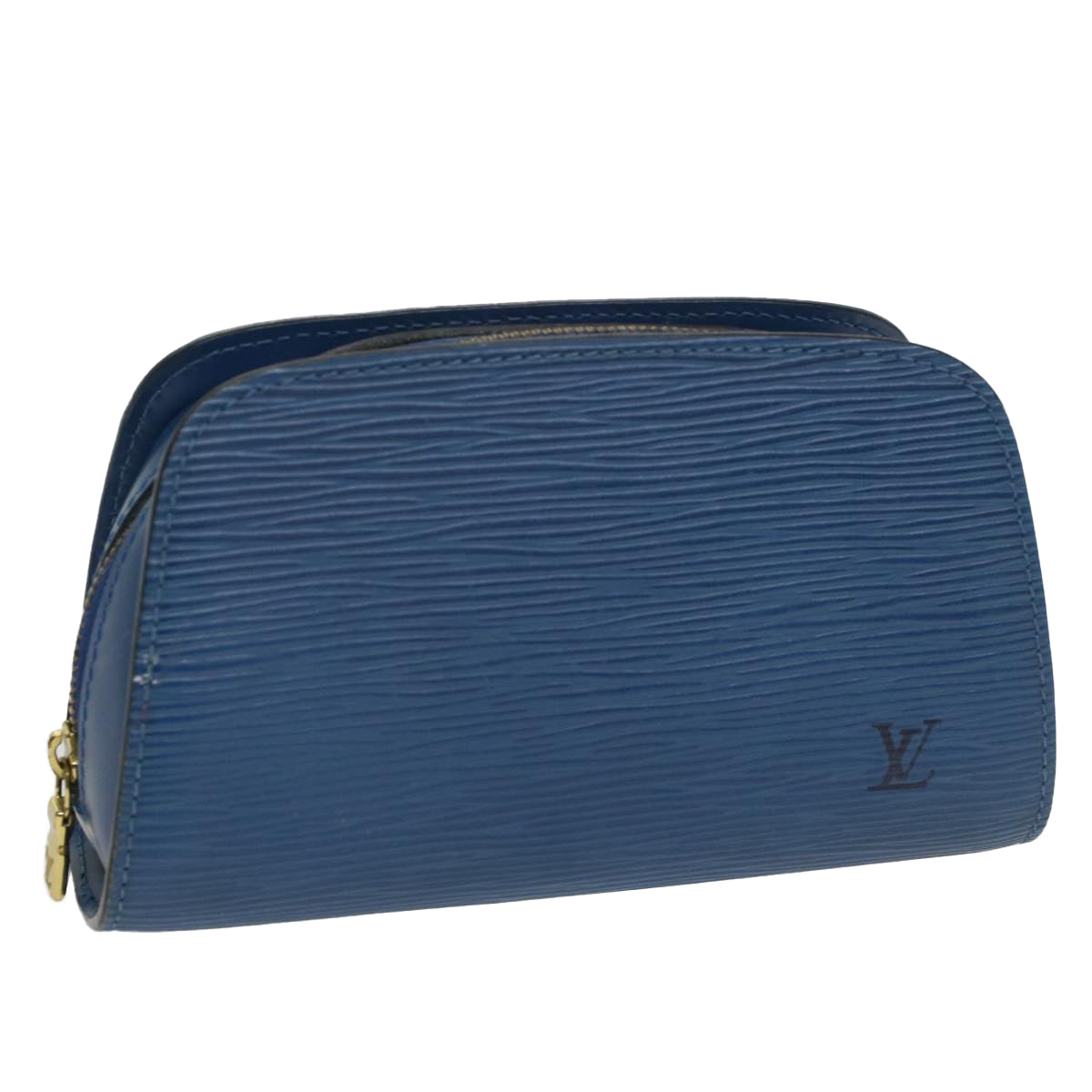 LOUIS VUITTON Epi Dauphine PM Pouch Blue M48445 LV bs8651