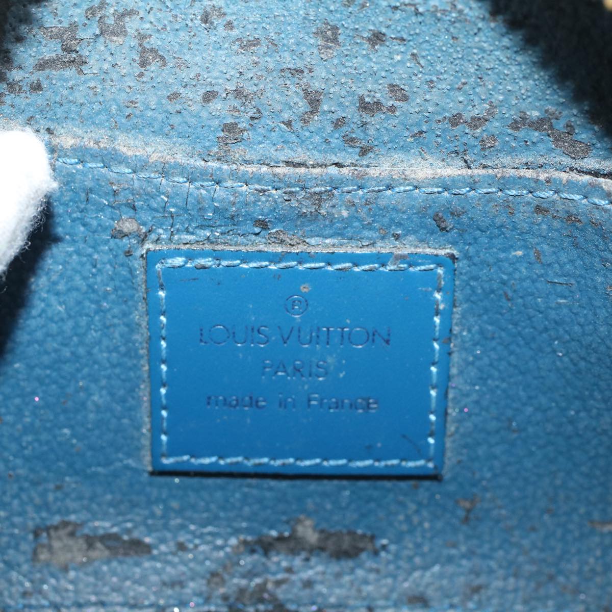 LOUIS VUITTON Epi Dauphine PM Pouch Blue M48445 LV bs8651
