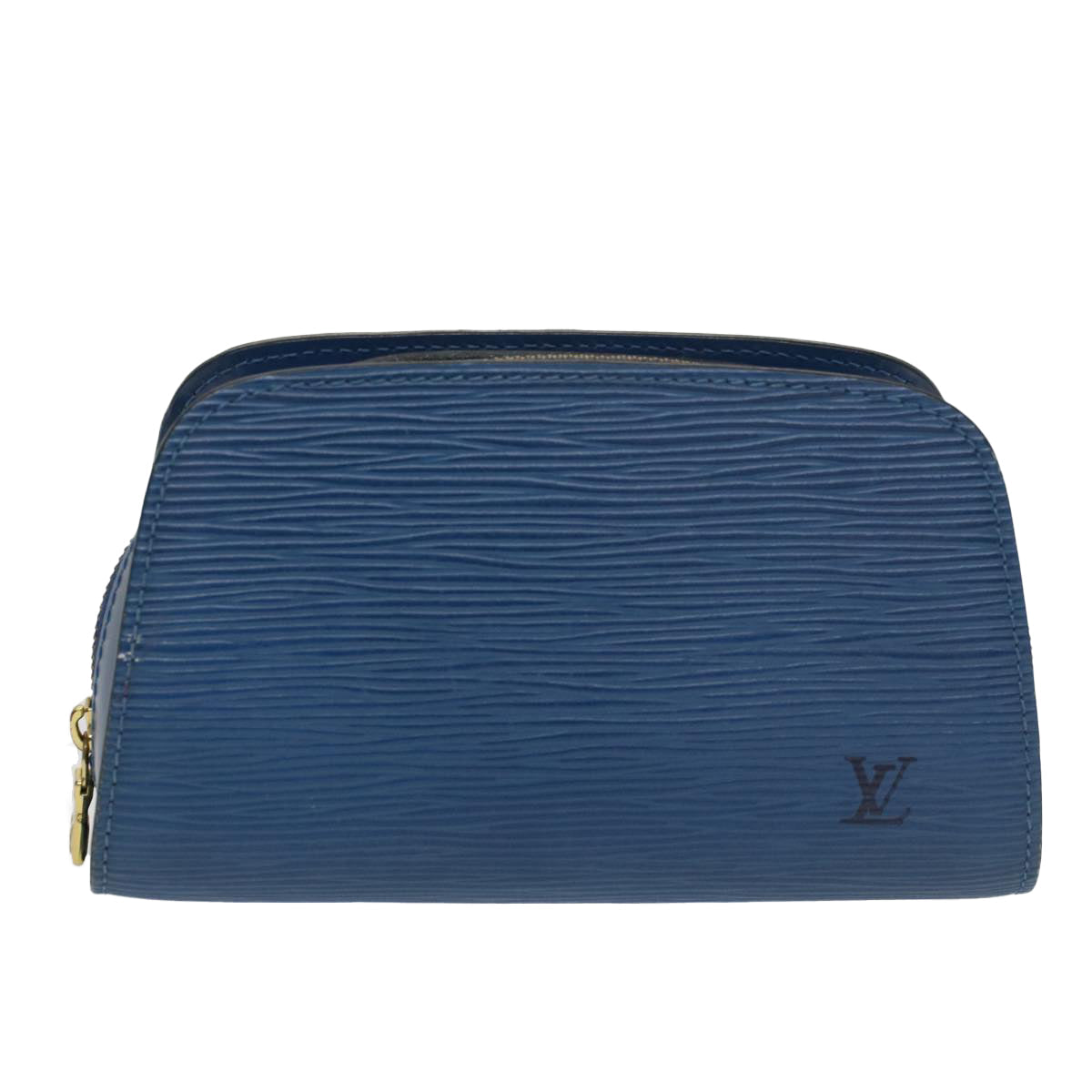 LOUIS VUITTON Epi Dauphine PM Pouch Blue M48445 LV bs8651