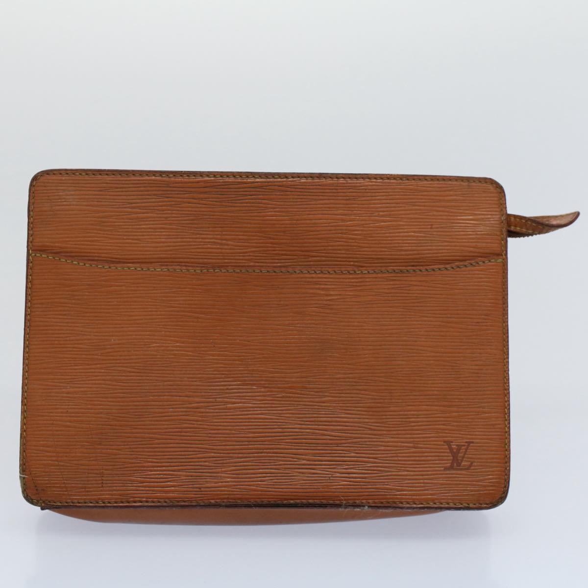 LOUIS VUITTON Epi Wallet Clutch Bag 3Set Brown White LV bs8652