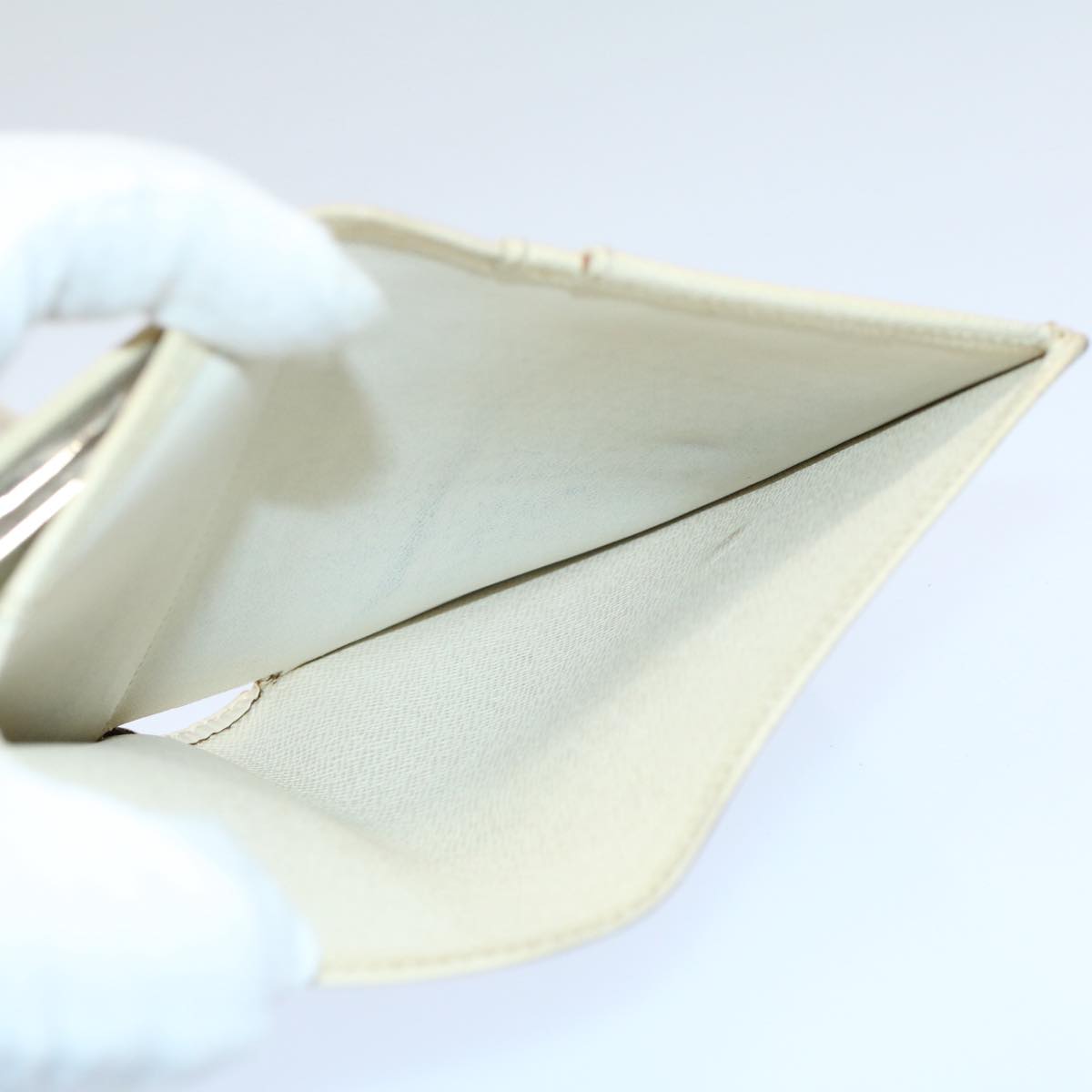 LOUIS VUITTON Epi Wallet Clutch Bag 3Set Brown White LV bs8652
